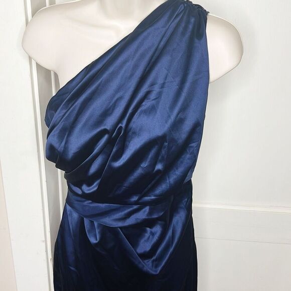 Petal & Pup NADIA ONE SHOULDER MAXI DRESS NAVY Nwot Size 2 - Picture 4 of 8